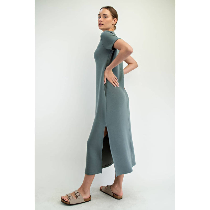 Hannah Scuba Maxi Dress