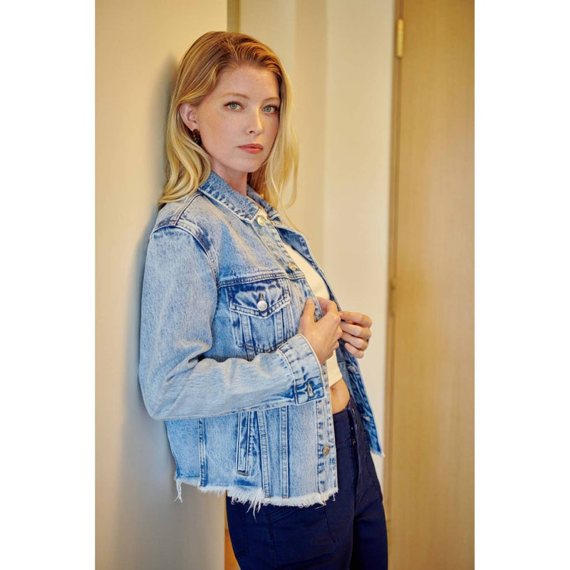 Mica Medium Wash Oversized Jacket
