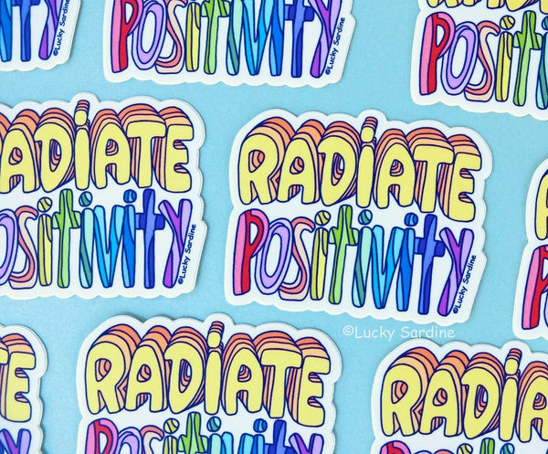 Radiate Positivity Vinyl Sticker