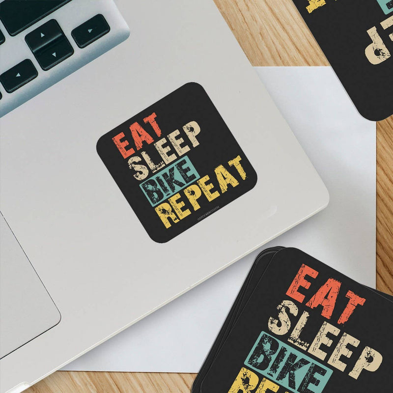Eat Sleep Bike Repeat Sticker