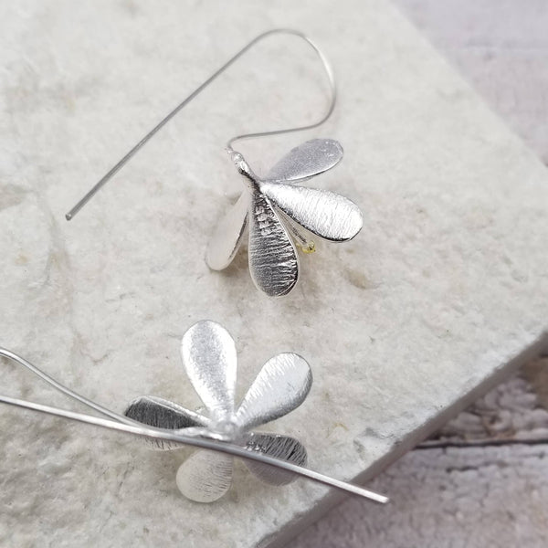 Flower of Life Silver Earrings