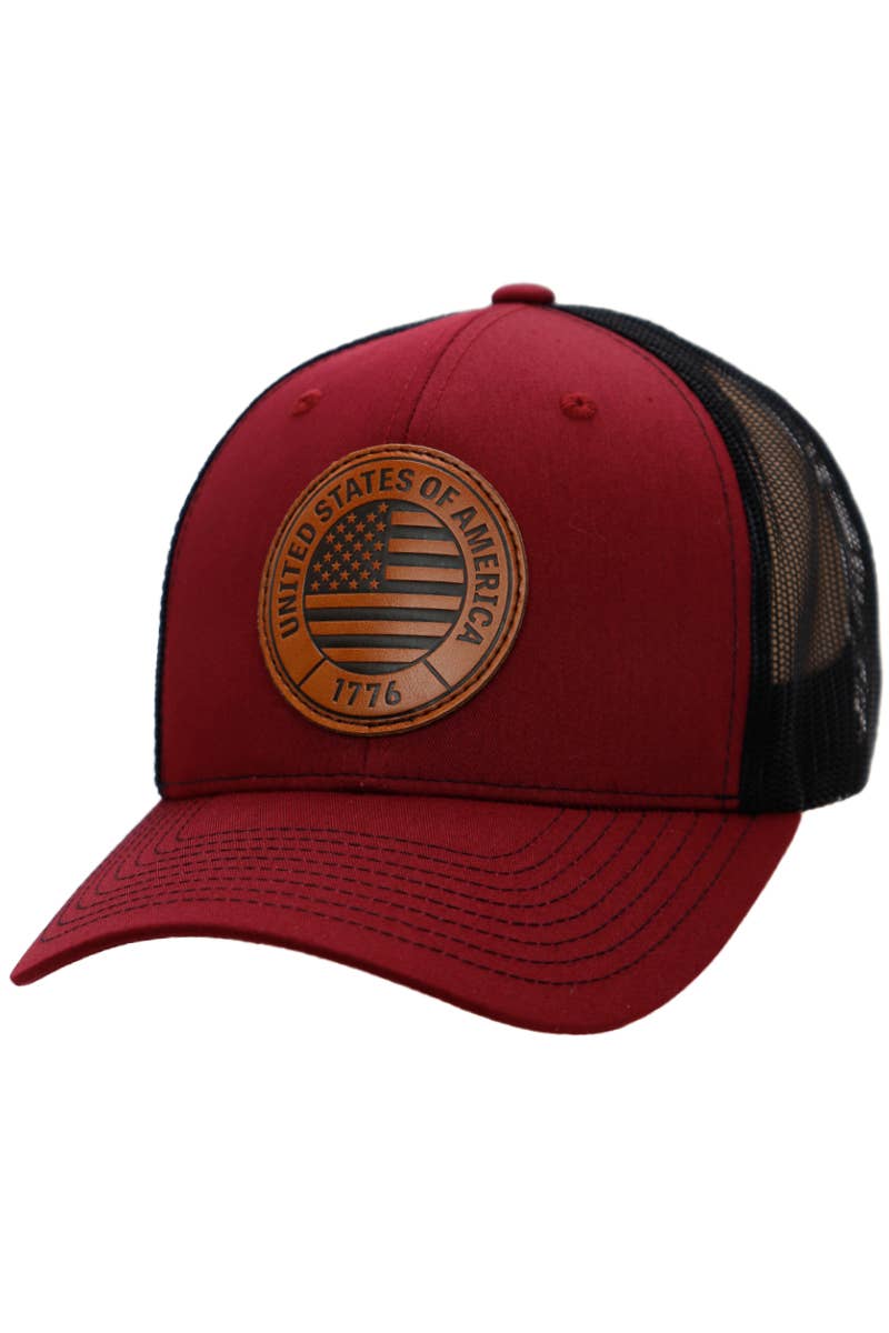 American Flag 1776 Patch Hat