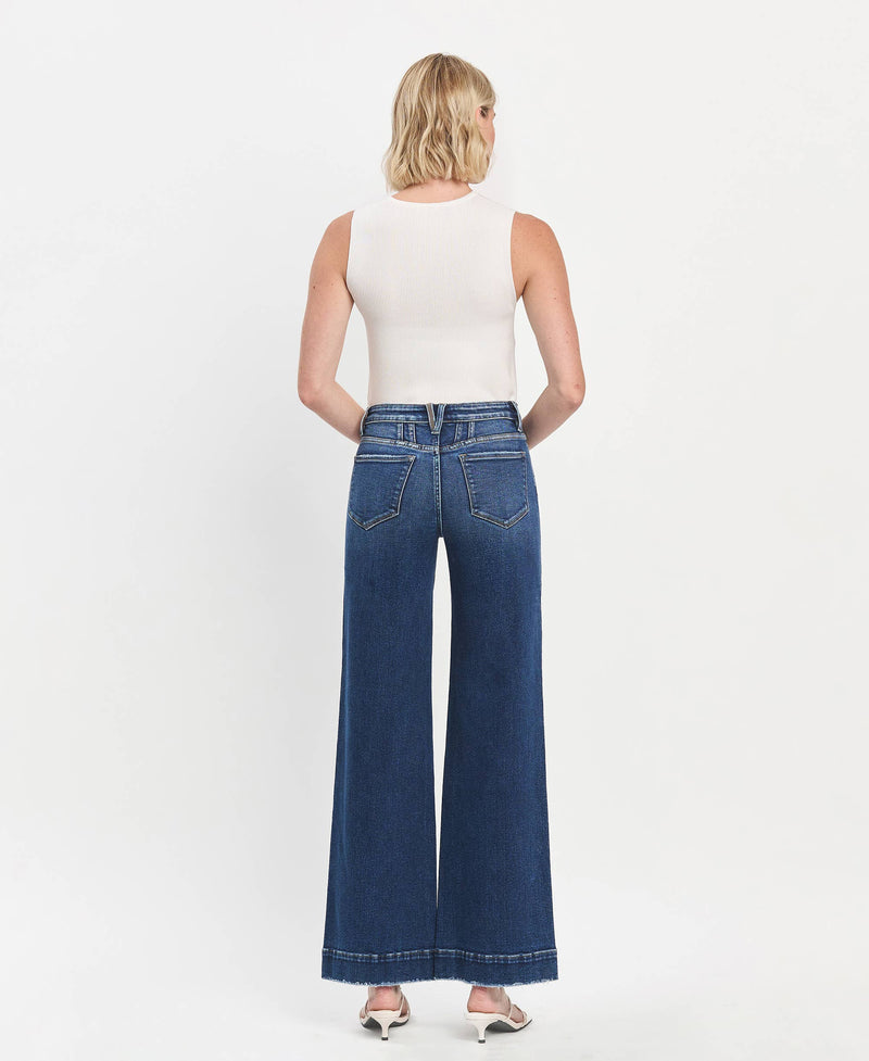 Bethani Wide Leg Jeans by Flying Monkey