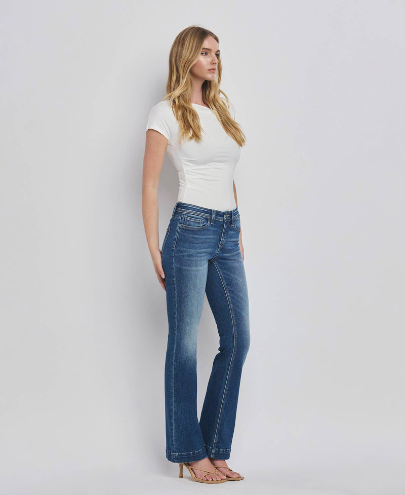 Low Rise Back Yoke Bootcut Jeans