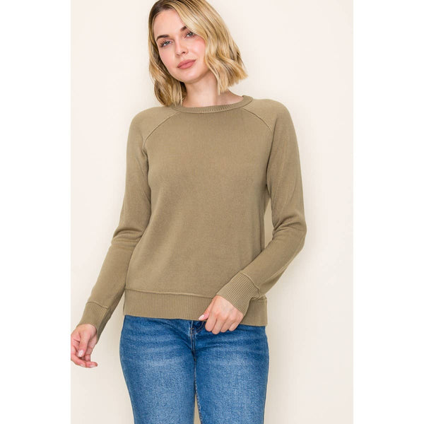 Slit Pullover Sweater