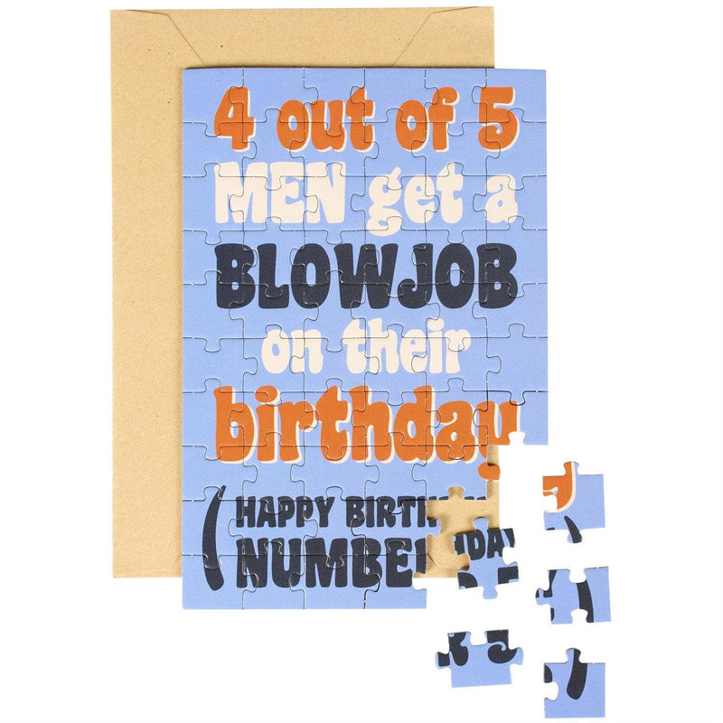 Number Five Puzzle Card