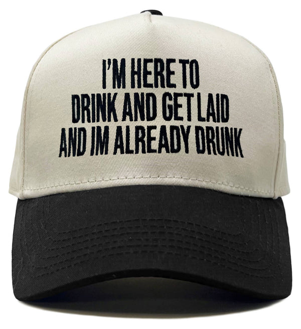 I'm Here To Drink And Get Laid Hat
