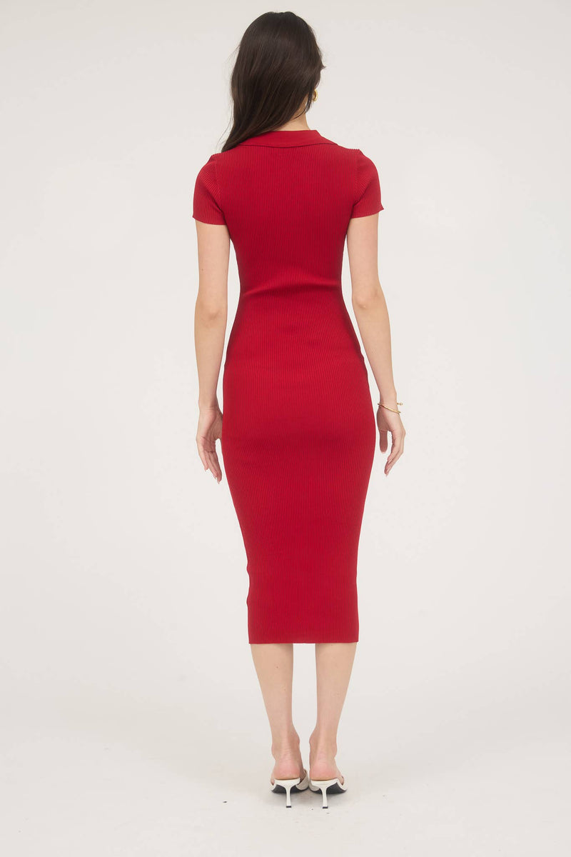 Kathryn Knit Midi Dress - bodycon
