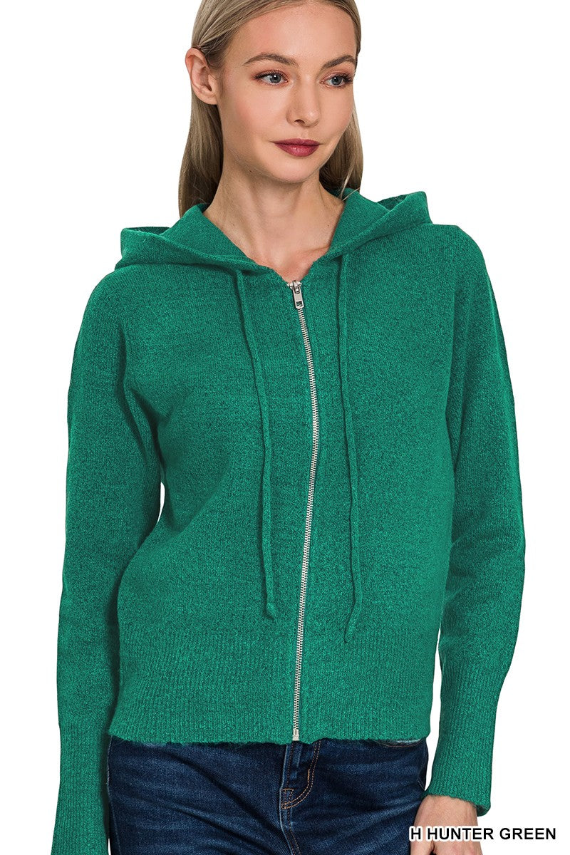Zip Up Hoodie Sweater