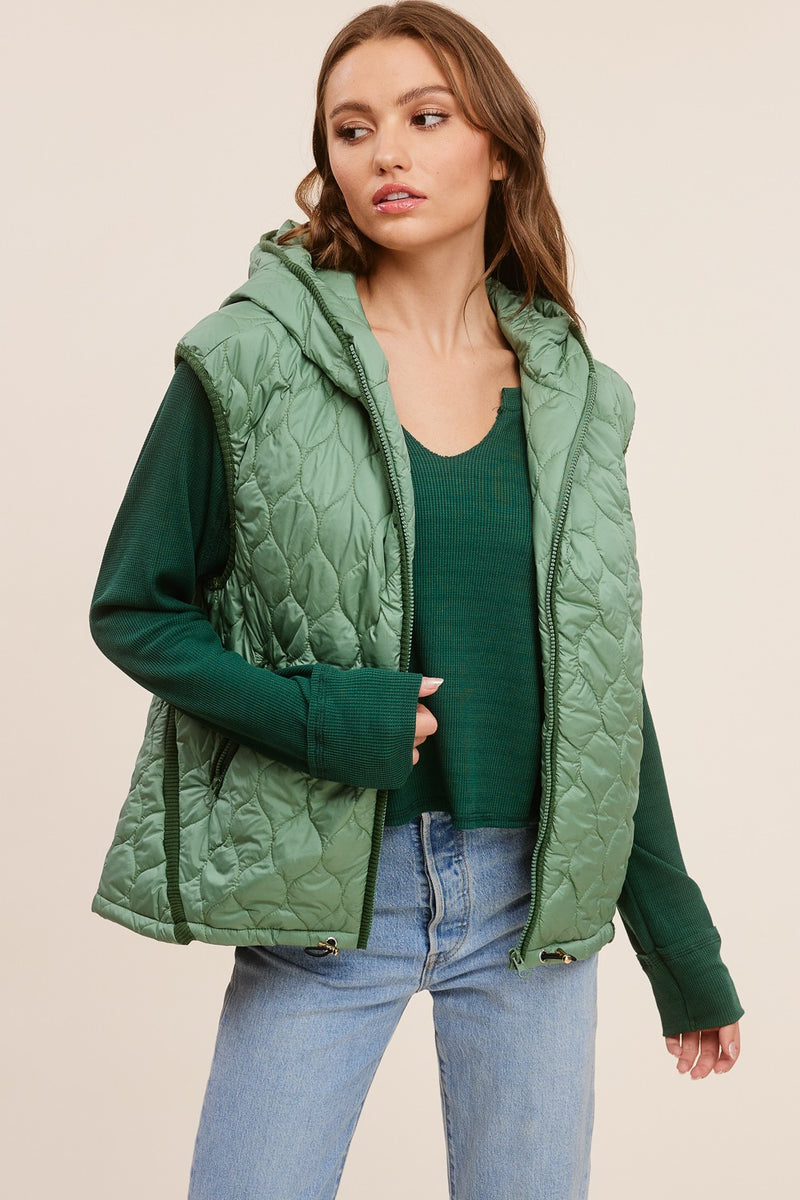 Hooded Quilt Vest