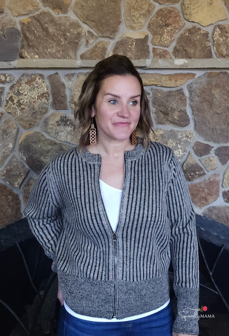 Tamara Two Tone Zip Sweater - Multiple