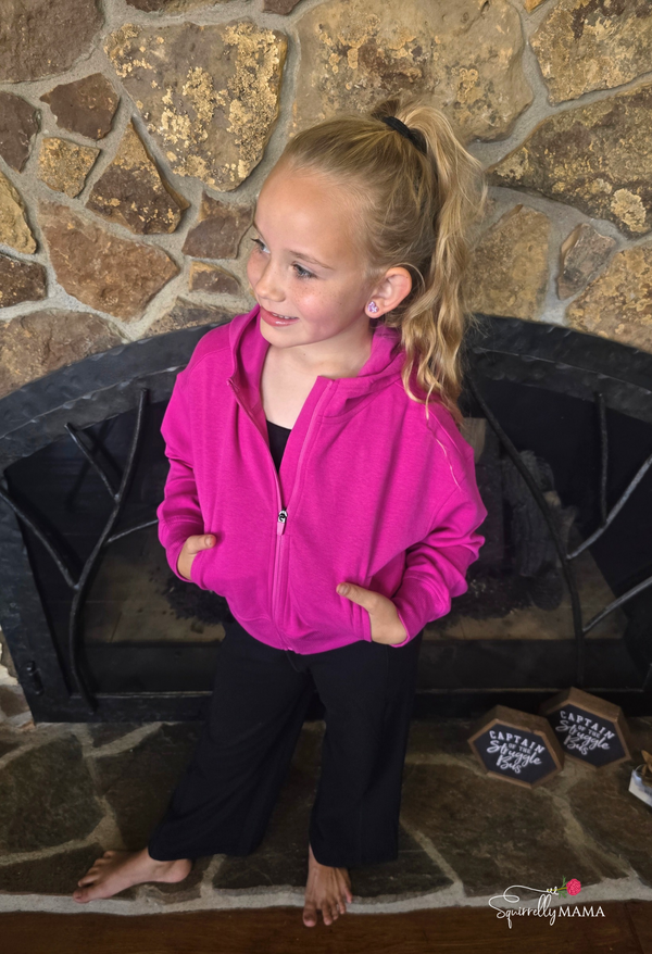 Girls Scuba Full Zip Everyday Hoodie Jacket