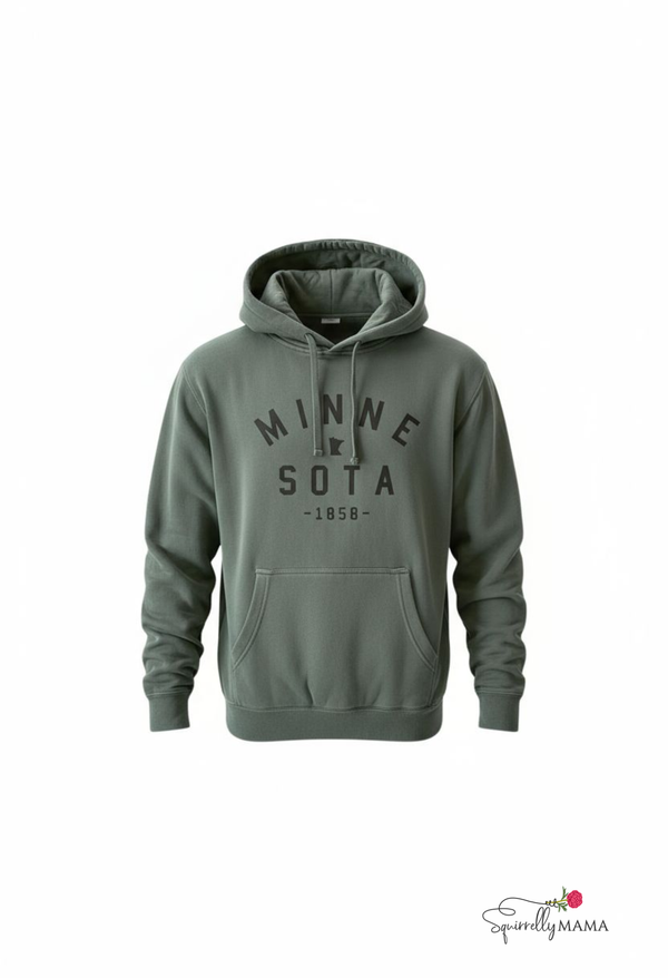 Washed Green Minnesota Hoodie