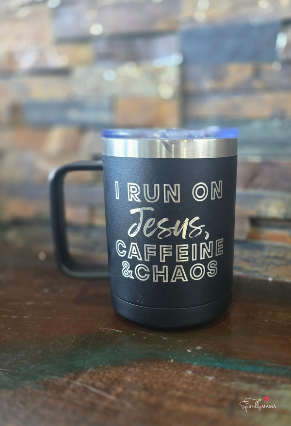 Run on Jesus 15 Oz Campfire Mug