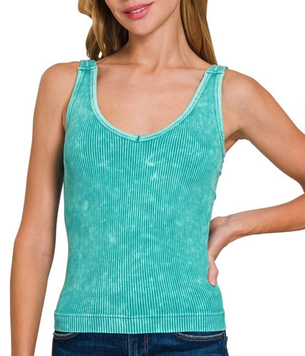 Jaclyn Ribbed Tank- Multiple