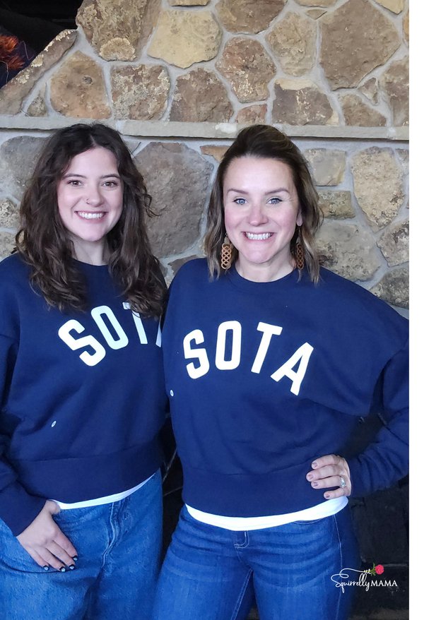 Sota Navy Cropped Crew