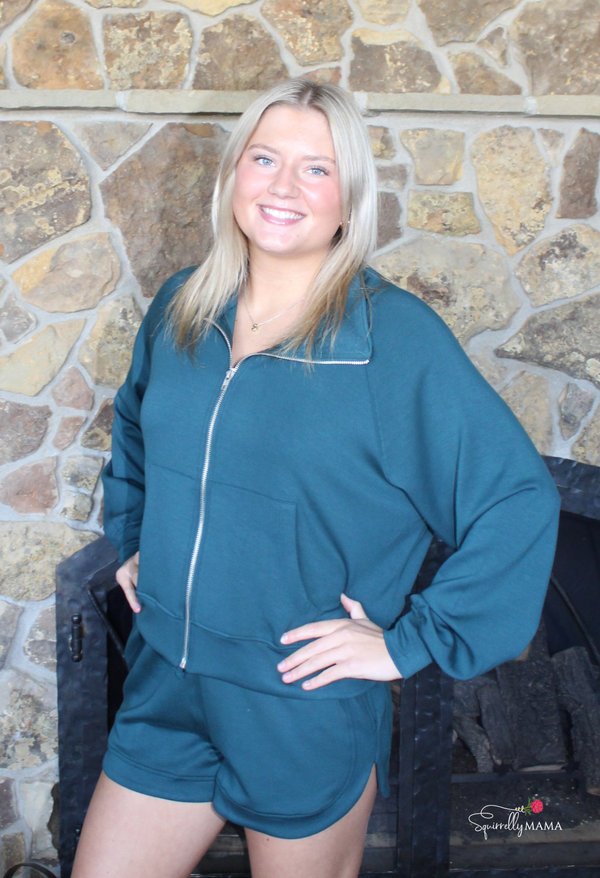 Bethany Full Zip Scuba Jacket-Multiple