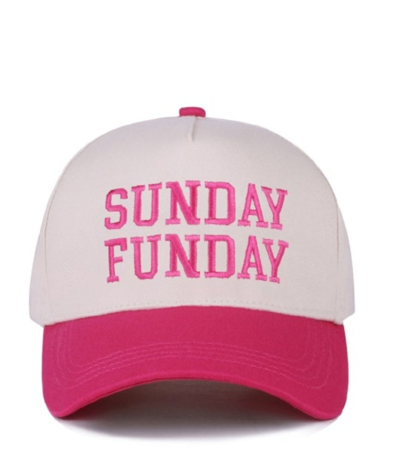 Sunday Funday Embroidered Trucker Hat