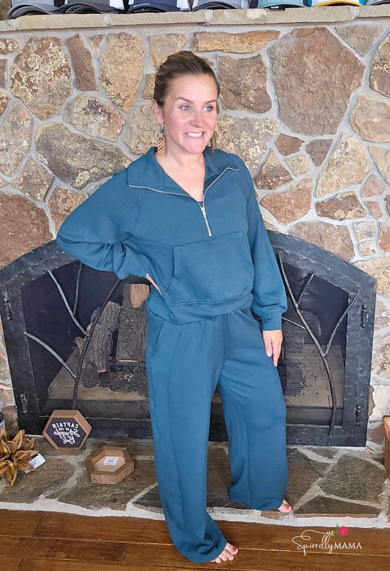Bethany Scuba Half Zip Sweatshirt