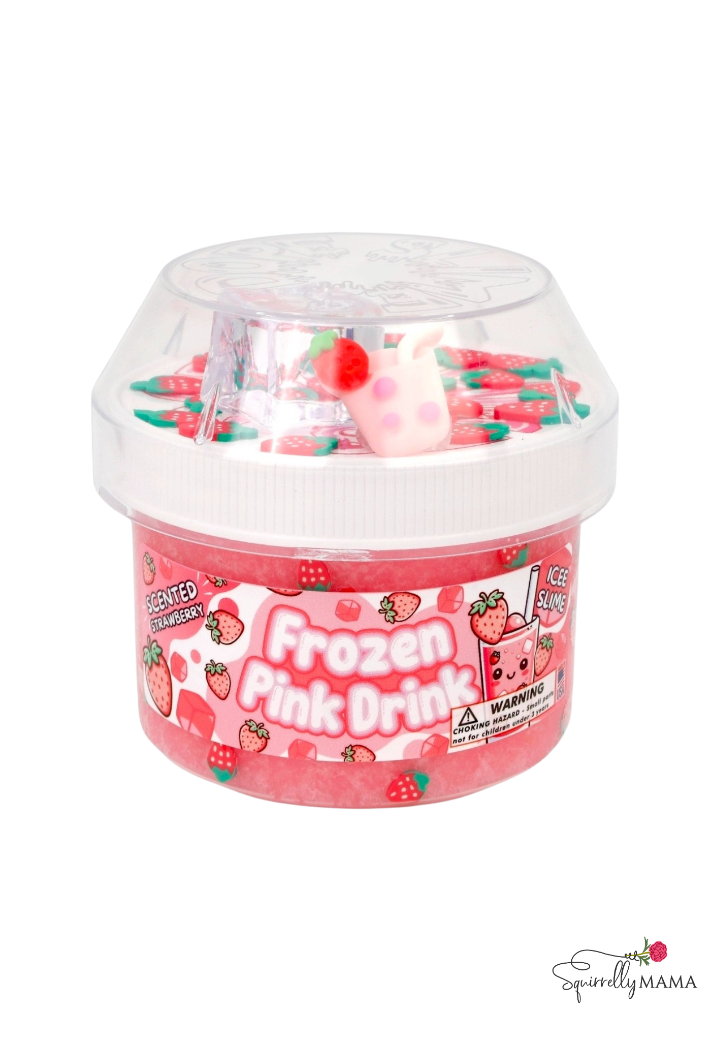Frozen Pink Drink Icee Textured Slime – Squirrelly Mama