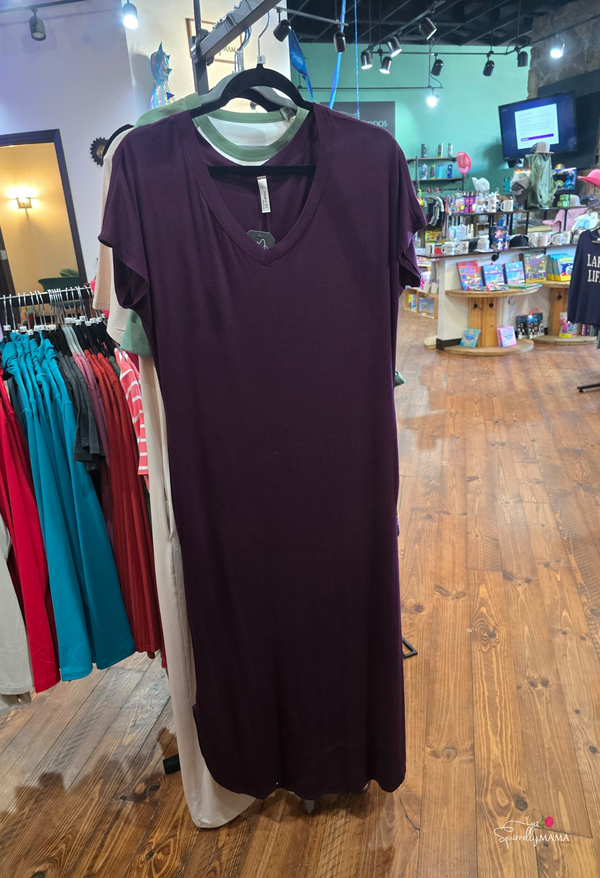 Sara Maxi- Deep Plum- Small