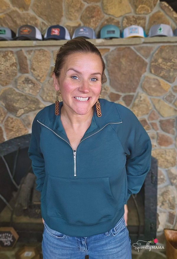 Bethany Scuba Half Zip Sweatshirt