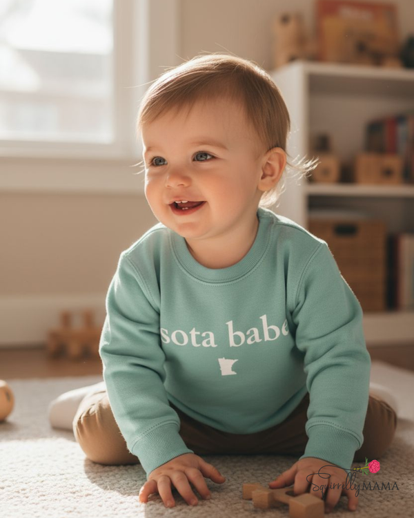 Serene Sota Babe Toddler Crew- Mint