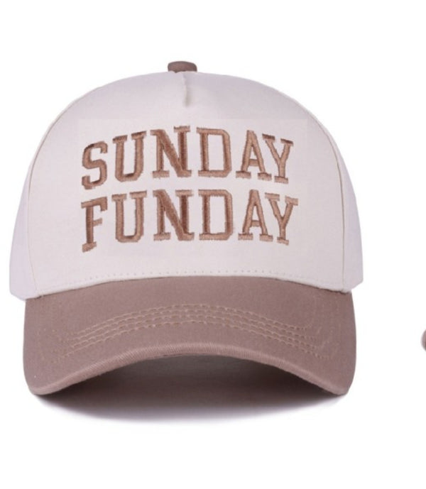 Sunday Funday Embroidered Trucker Hat