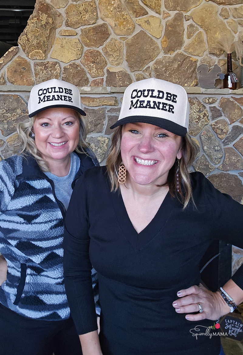 Could Be Meaner Embroidered Corduroy Trucker Hat