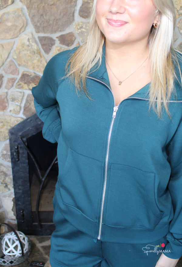 Bethany Full Zip Scuba Jacket-Multiple