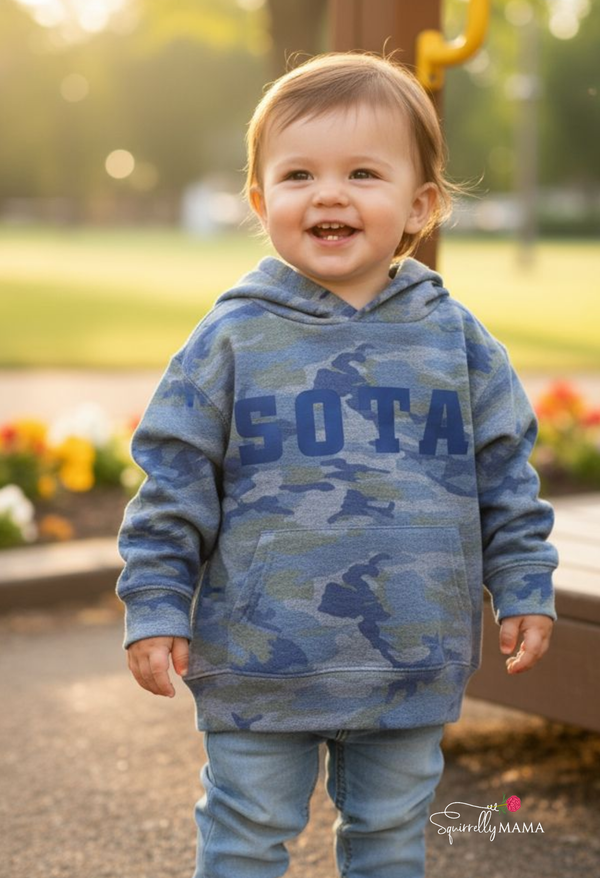 Vintage Camo Sota Toddler Hoodie