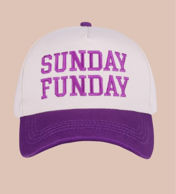 Sunday Funday Embroidered Trucker Hat