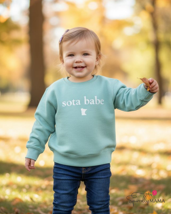 Serene Sota Babe Toddler Crew- Mint