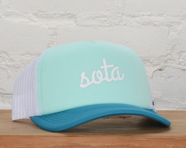 Sota Trucker Hat- Mint/Aqua