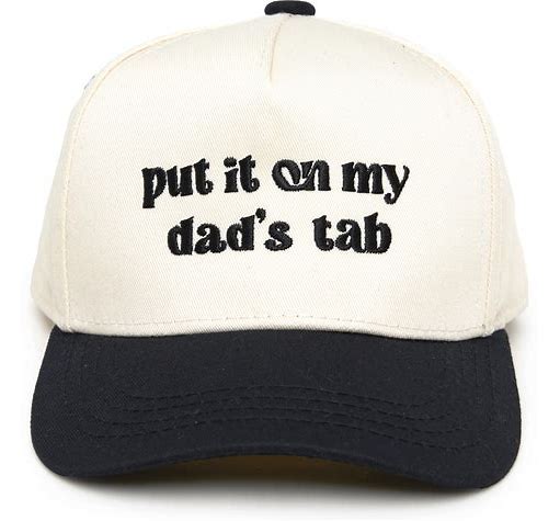 Kids Put It On My Dad's Tab Hat - Black/Beige