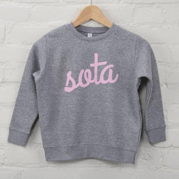 Youth Sota Crew- Gray/Blush