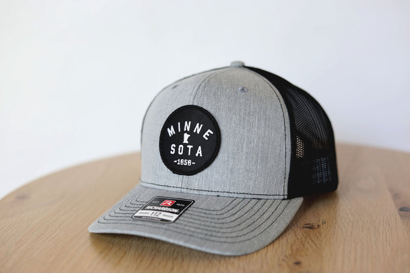 Minnesota Baseball Hat- Gray/Black