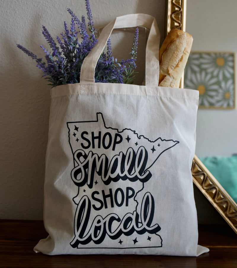Shop Small Shop Local Tote Bag | Minnesota