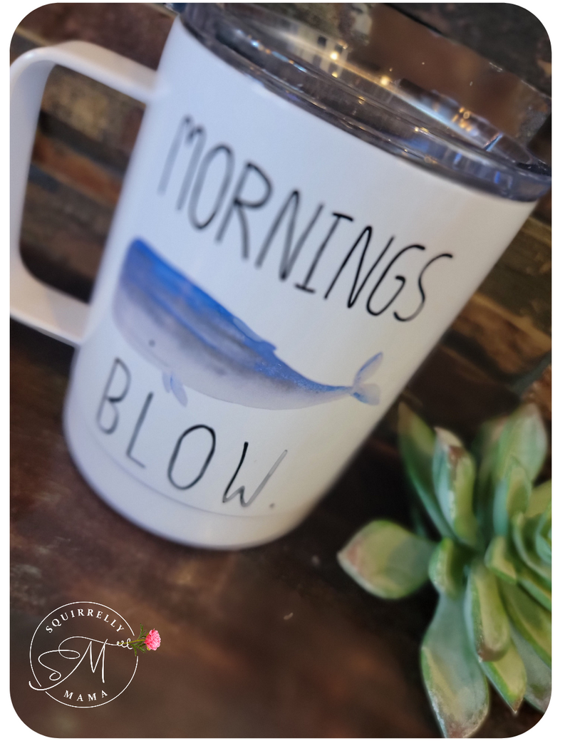 Mornings Blow Travel Cup With Handle