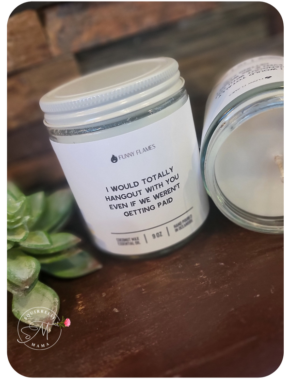 Funny coworker gift candle