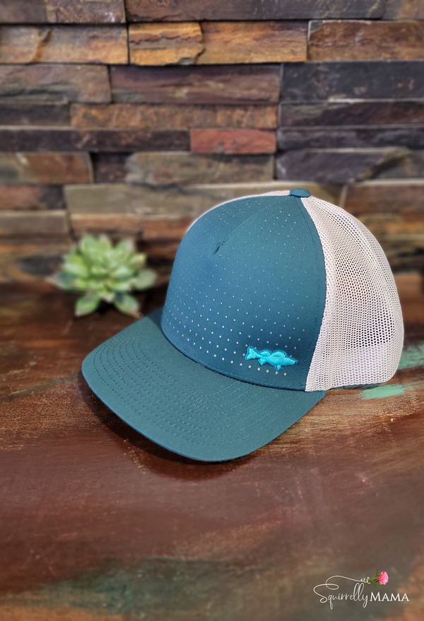 Trout Baseball Hat- Teal