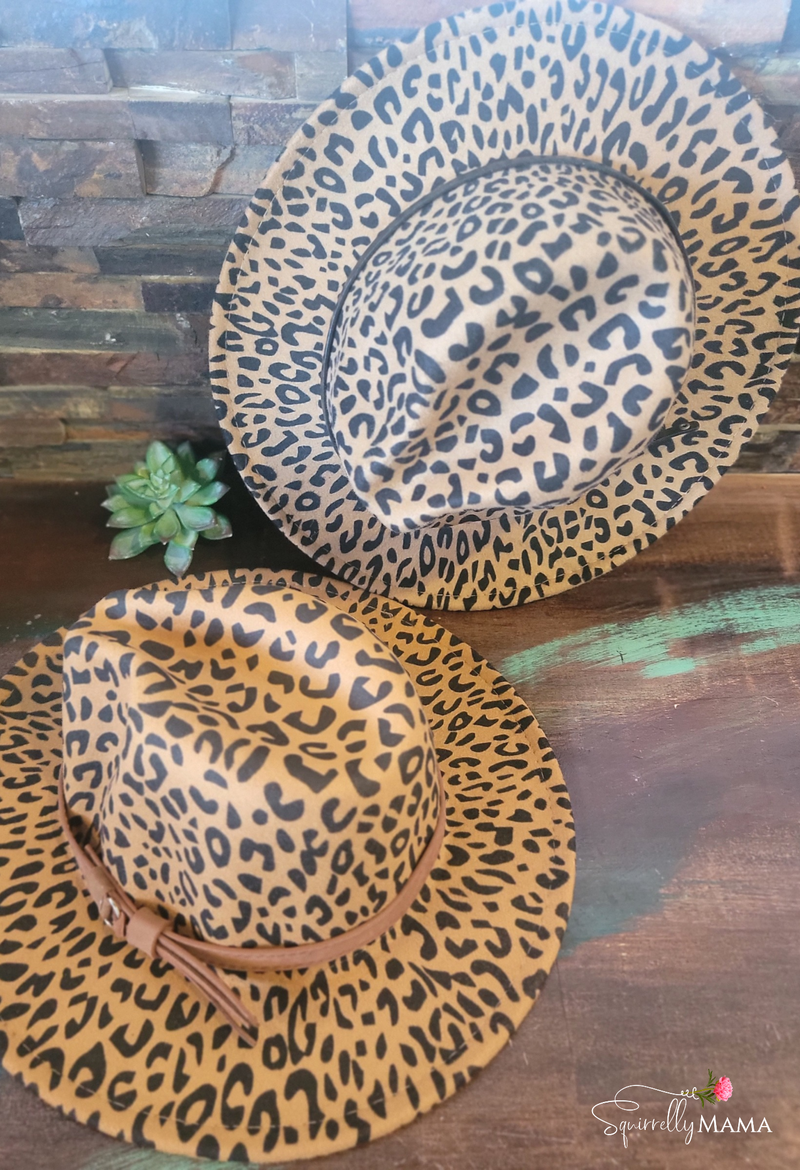 Leopard Print Jazz Hat- Multiple Colors