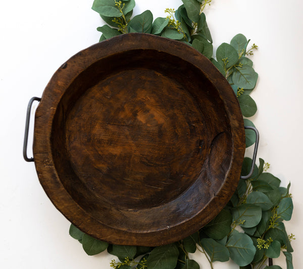 Large Round Bowl With Handles