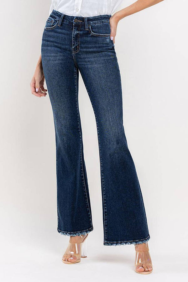 Tiff High Rise Relaxed Flare Jeans by Vervet