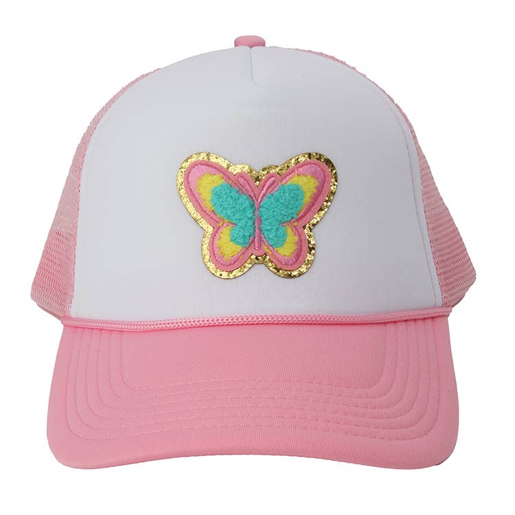 Chenille Butterfly Trucker Hat