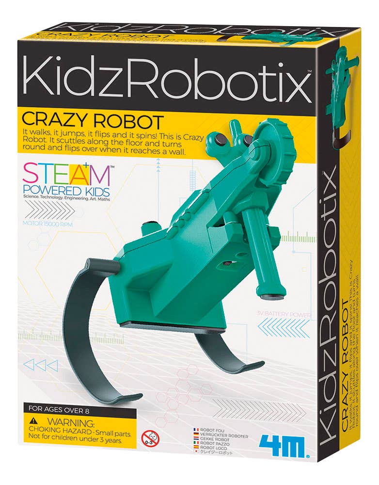 4M Kidz Robotix Crazy Robot Kit-STEM Toys for Kids