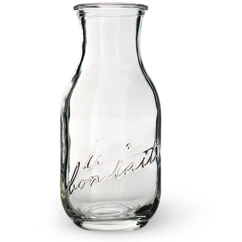 Vintage Glass Milk Bottle