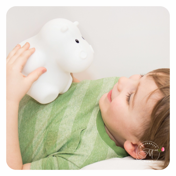 Lumipets® LED Hippo Night Light with Remote & Charger