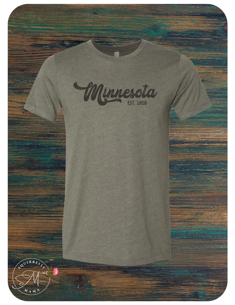 Minnesota T-shirt- Heathered Deep Sage