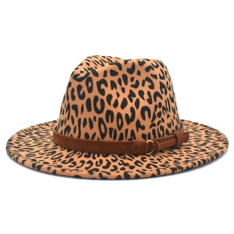 Leopard Print Jazz Hat- Multiple Colors
